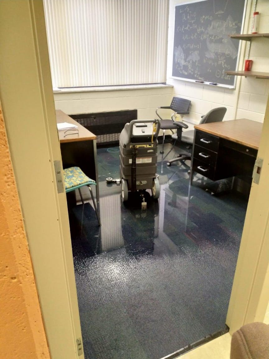 Office 4N35 in DRL after major leakage taken on Feb. 23