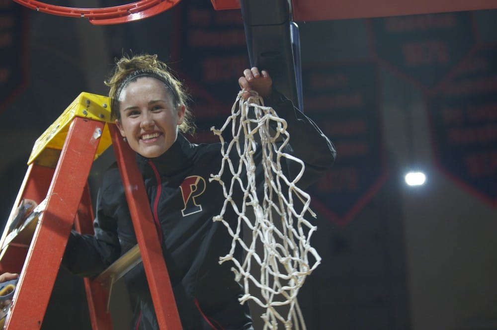 After helping seal Penn women's basketball's 2016 Ivy League title, junior point guard Kasey Chambers had the opportunity to cut down the Palestra nets.