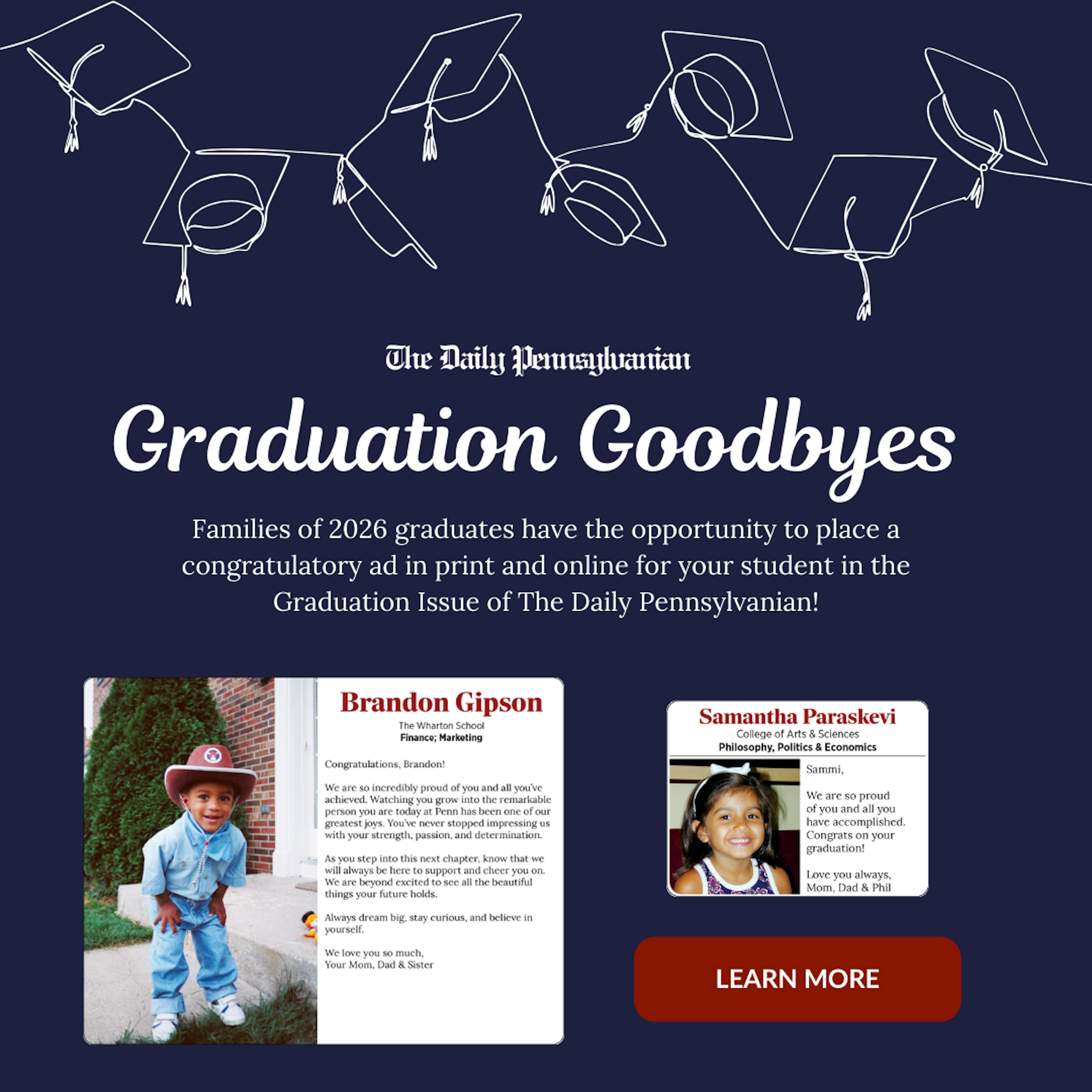 The Daily Pennsylvanian Grad Goodbyes