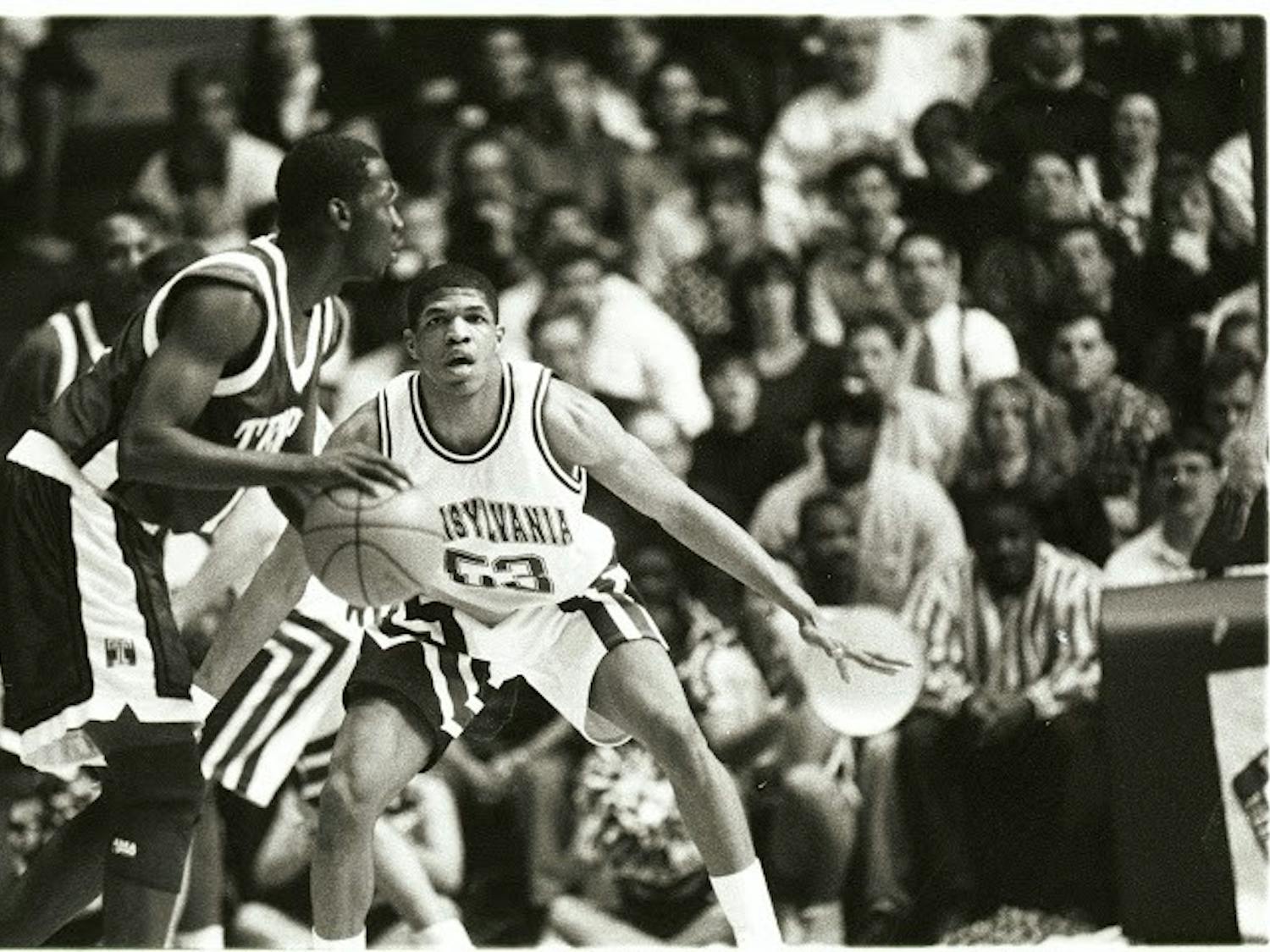 Along with teammate Tim Krug, current Penn coach Jerome Allen played on three consecutive Ivy title teams in the early 1990s. Allen was fired informed he would not return to the program last Monday.