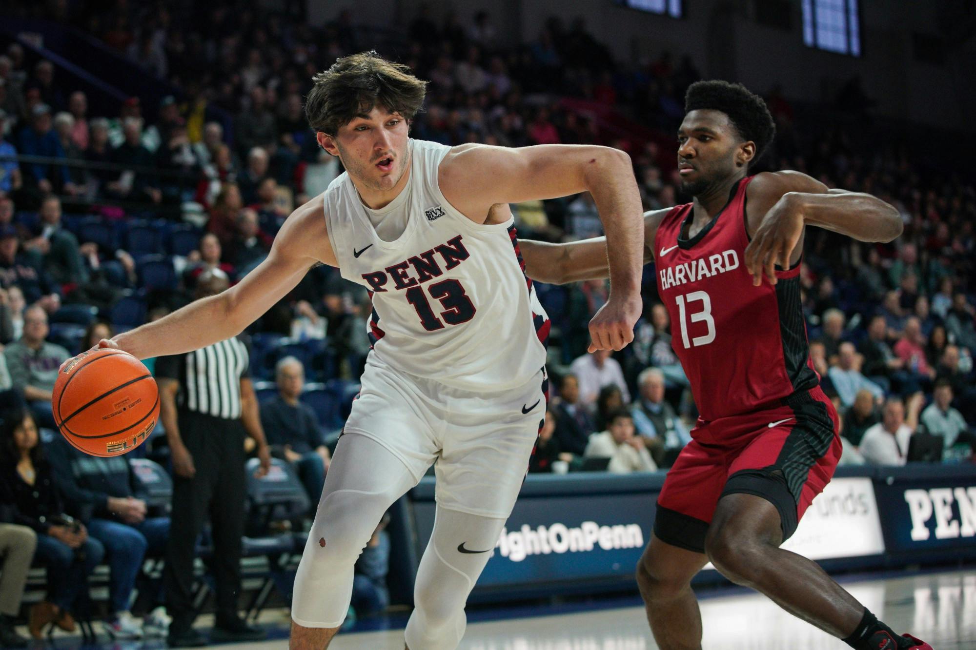 01-28-23 Men's Basketball vs Harvard Nick Spinoso (Anna Vazhaeparambil)-01.jpg