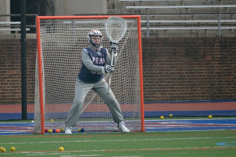 Senior Courtney Rushford is one of three members of Penn women's lacrosse that will factor in at goal this year after the graduation of Lucy Ferguson in 2015.