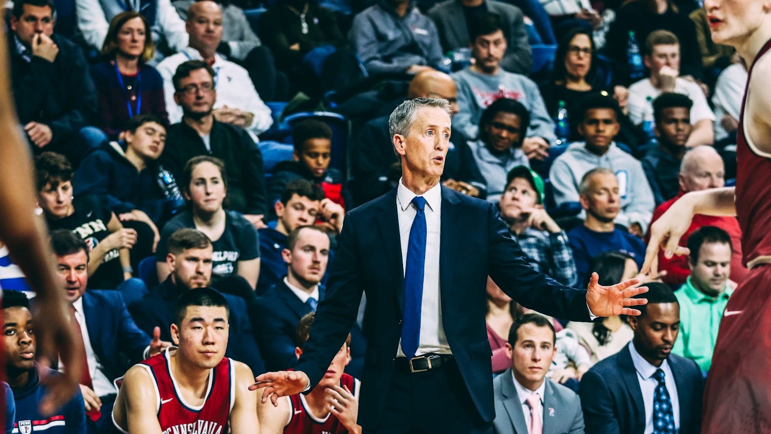1-12-2019 Men's Basketball versus Princeton Coach Steve Donahue (Alec Druggan).jpg