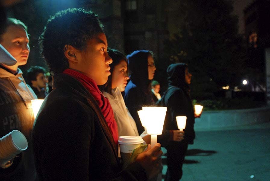 Allies gather to remember death