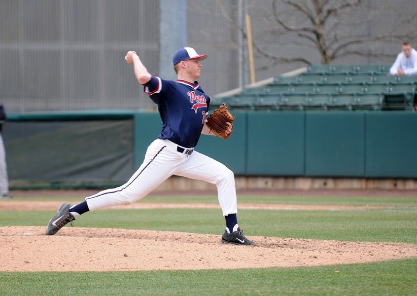 Baseball victory against Lafayette, final score 3-0.  Connor Cuff pitching.  
