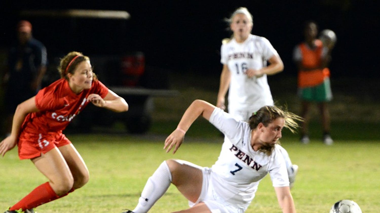 Penn women's soccer defeats Cornell 1-0. The winning goal was scored on a penalty kick.