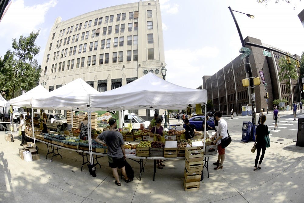 Wednesday: The farmers market on 36th and Walnut.
