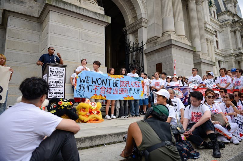 Protesters rally in support of Chinatown following delayed release of 76ers arena impact studies