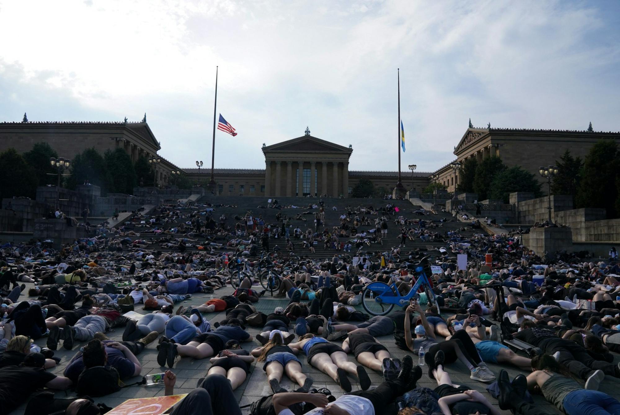 Lying Down Philadelphia Museum of Art Philadelphia George Floyd Protest Sixth Day.jpg