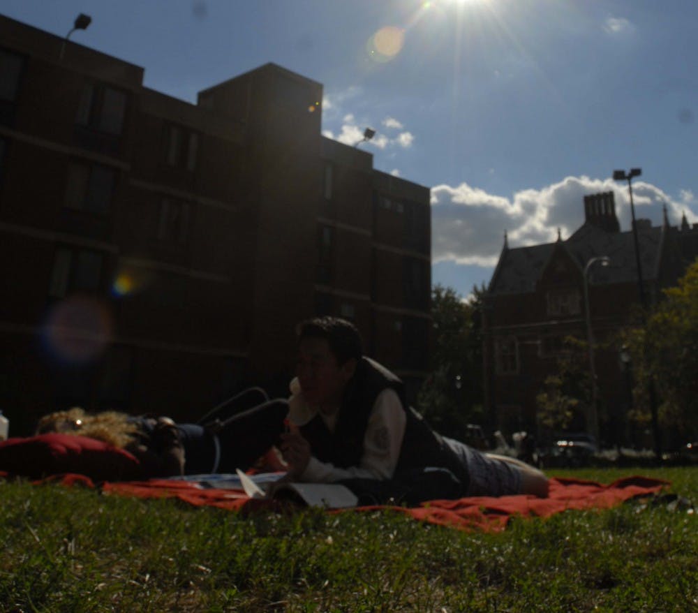 Walk around campus.  People did stuff.