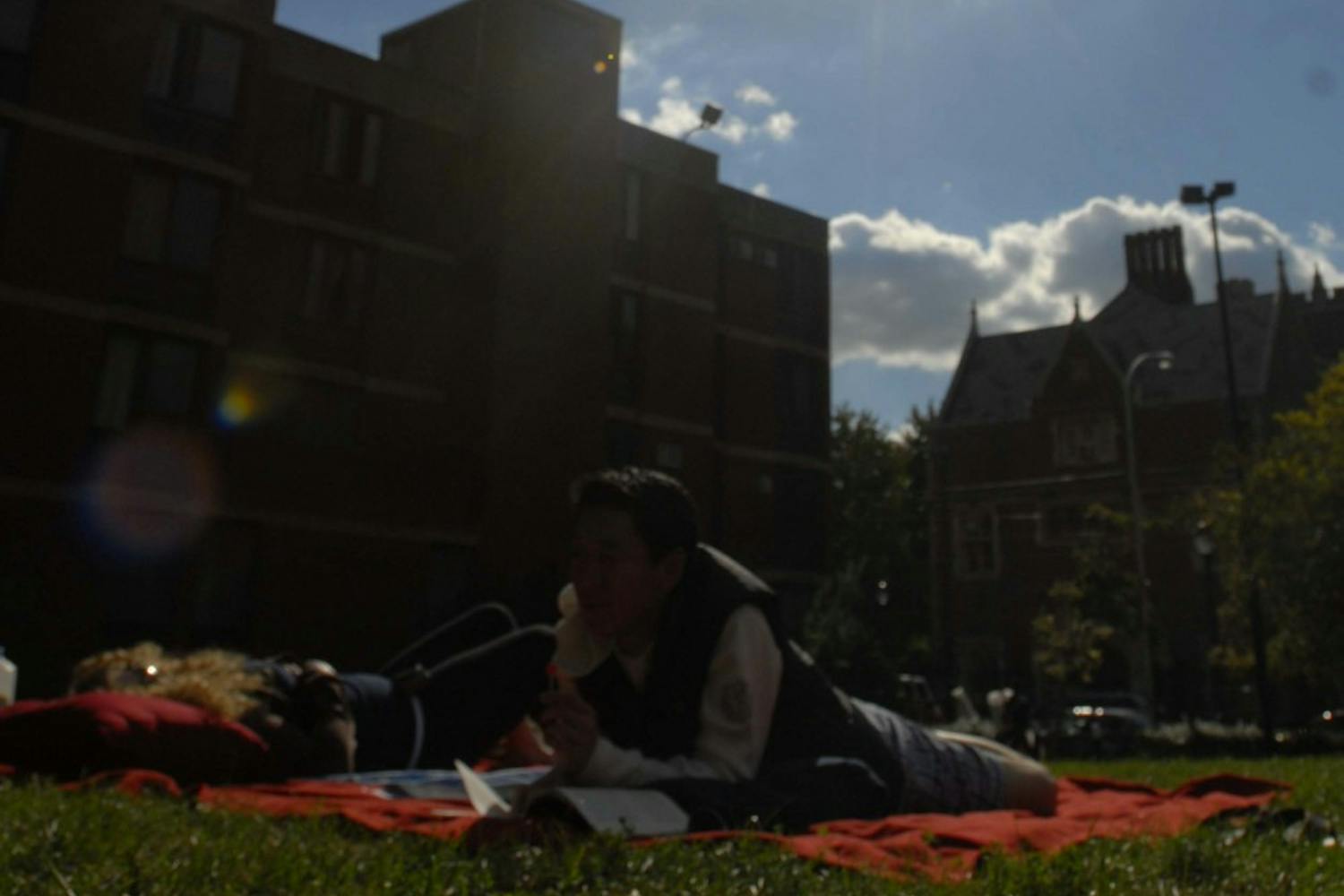 Walk around campus. People did stuff.