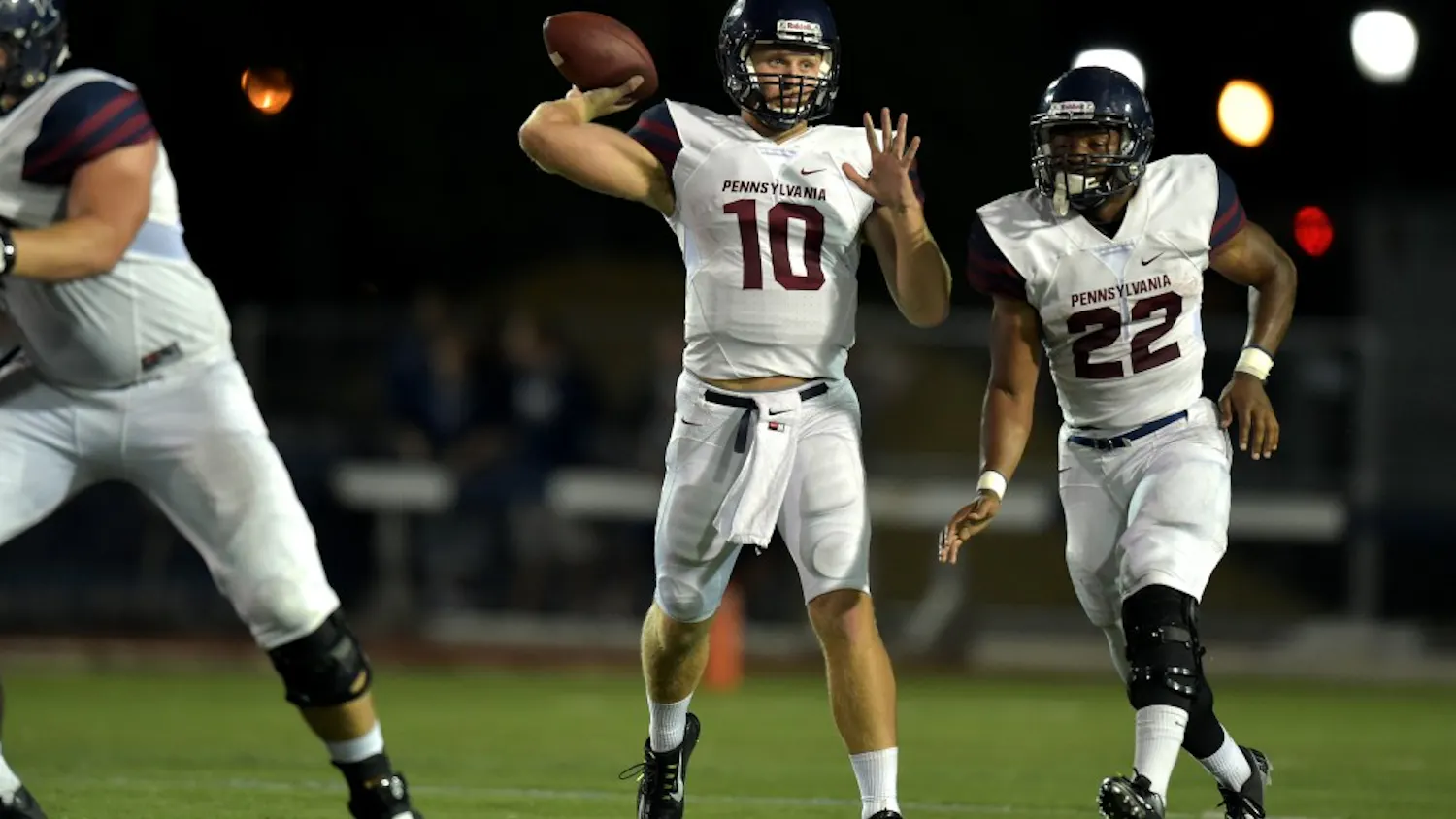 PHILADELPHIA, PA - JANUARY 18: Penn eat Villanova 24-13 at Villanova Stadium September 24, 2015 in Villanova, Pennsylvania. (Photo by Drew Hallowell)