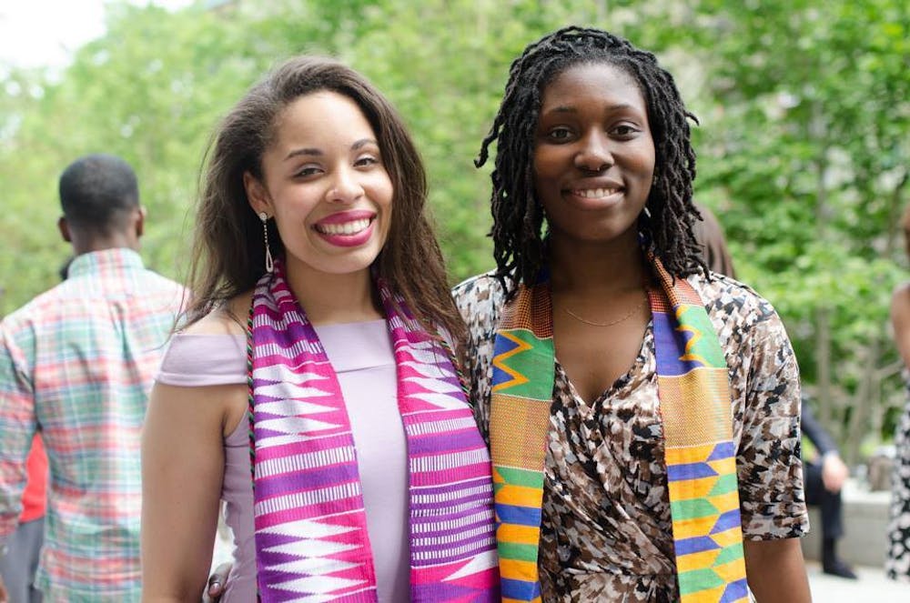Kente stoles, made from a traditional fabric of Ghana, have been available since graduation last year, for Penn students affiliated with Makuu, Penn’s black cultural center. | Photo Courtesy of Araba Ankuma