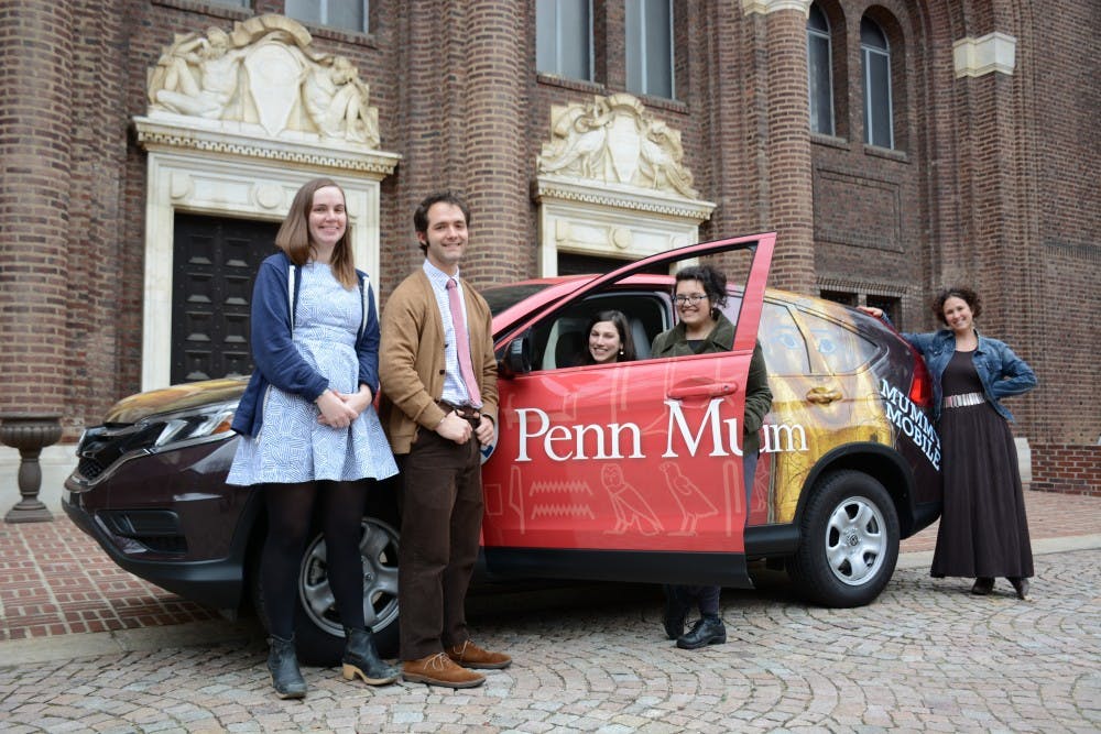 Educators from the Penn Museum’s Learning Programs Department stand ready to bring collections-based lessons to schools throughout Philadelphia, courtesy of one of the Museum’s new Mummy Mobiles. | Courtesy of Penn Museum.