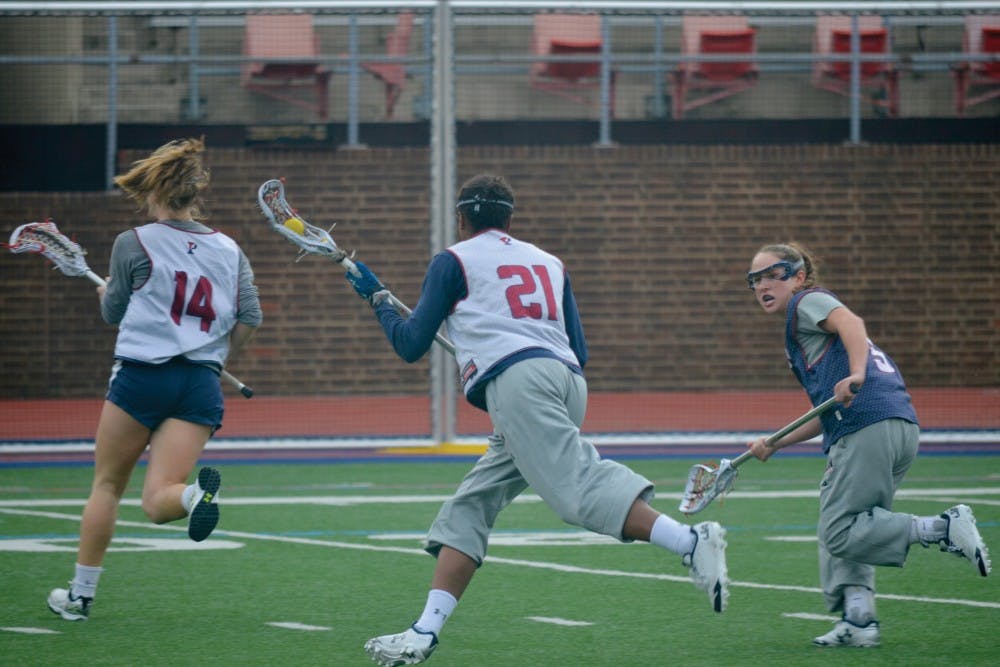 With four goals against No. 10 Duke, senior Iris Williamson kept Penn women's lacrosse in the game, but it wasn't enough as the Quakers fell, 12-6.