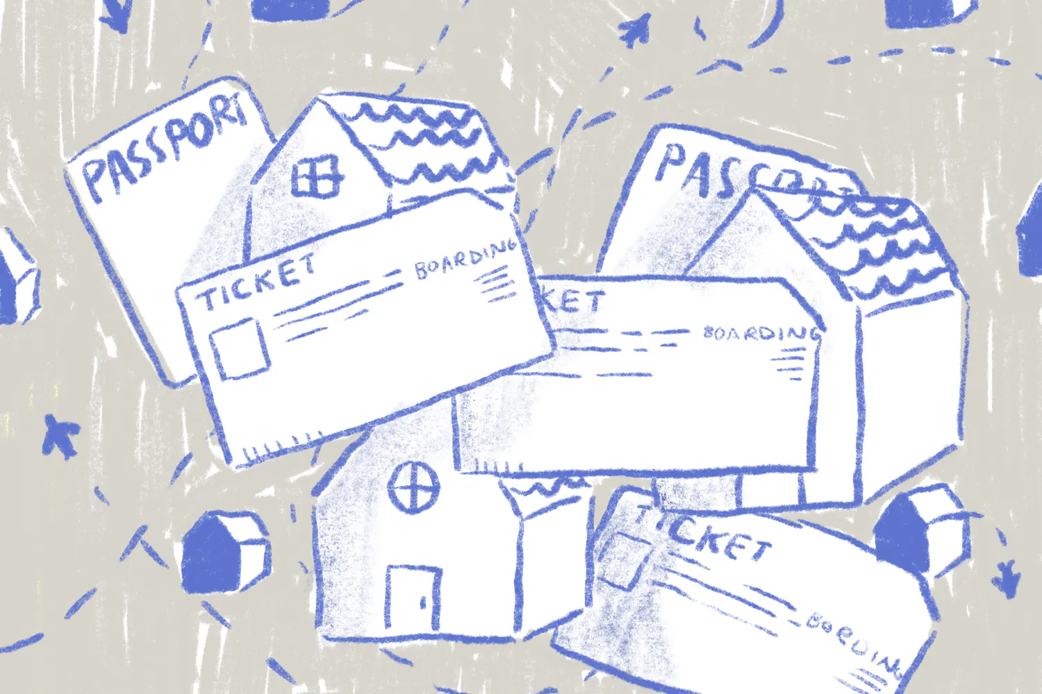 International Students Housing Airplane Ticket Illustration Design.png