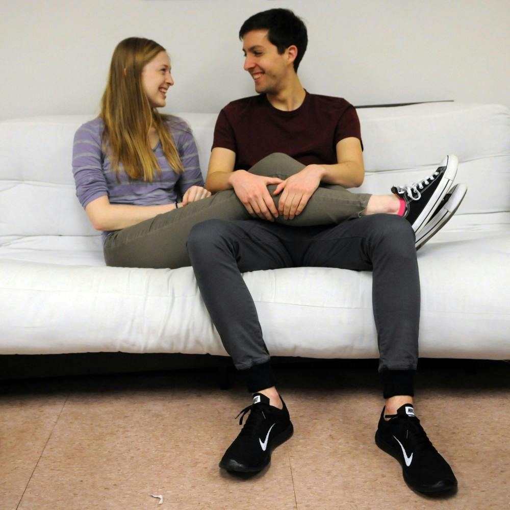 College juniors Jill Castellano &amp; Merv Arnold-Lyons:"Well...our relationship started in a library.""I think it speaks to our nerdiness as a couple."