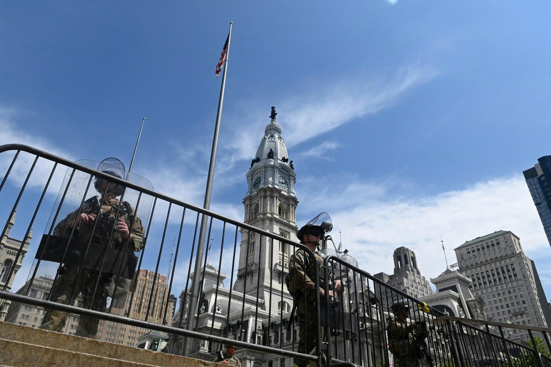National Guard City Hall Philadephia George Floyd Protest Fifth Day.jpg