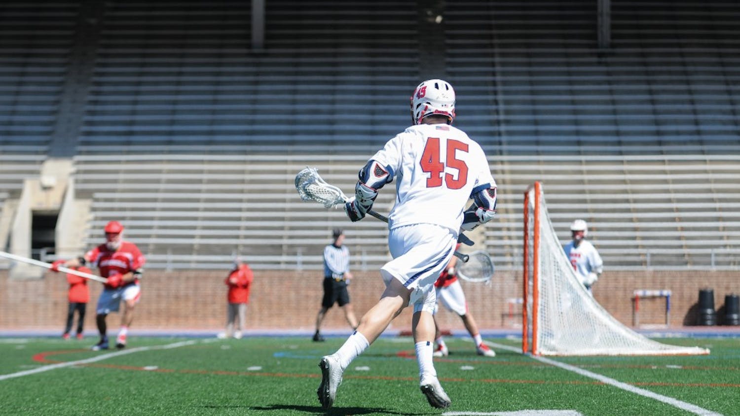 Men's lacrosse received quite the scare in a non-conference showdown at UMBC, but two clutch goals from freshman attackman Simon Mathias helped the Quakers avoid the upset in a wild 8-7 win.