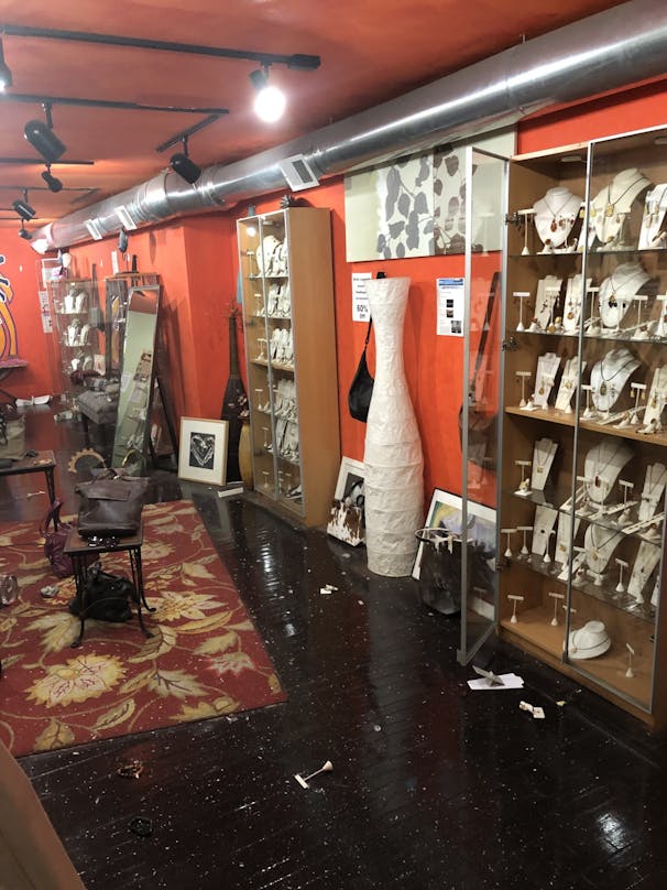 Leon Scott's Silver Legends jewelry store rioting destruction
