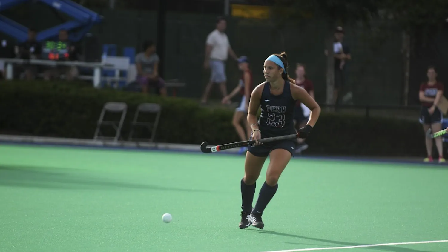 Junior midfielder Gina Guccione provided all the scoring for Penn field hockey in Tuesday night's 2-1 win over Drexel.