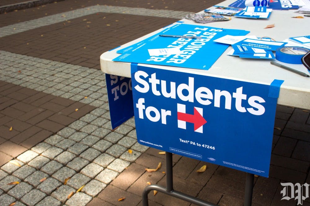 Some members of Penn's College Republicans are voting for presidential nominee Hillary Clinton on the basis of support for her policies and opposition to Donald Trump.