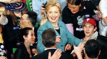 With victory, Clinton keeps her bid alive