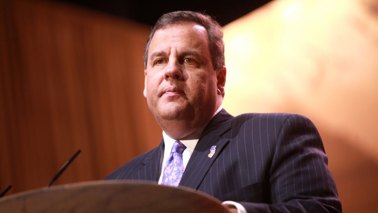 New Jersey Gov. Chris Christie announced his surprise endorsement of Republican presidential candidate Donald Trump after suspending his own presidential campaign on Feb 10. | Courtesy of Flickr/Gage Skidmore