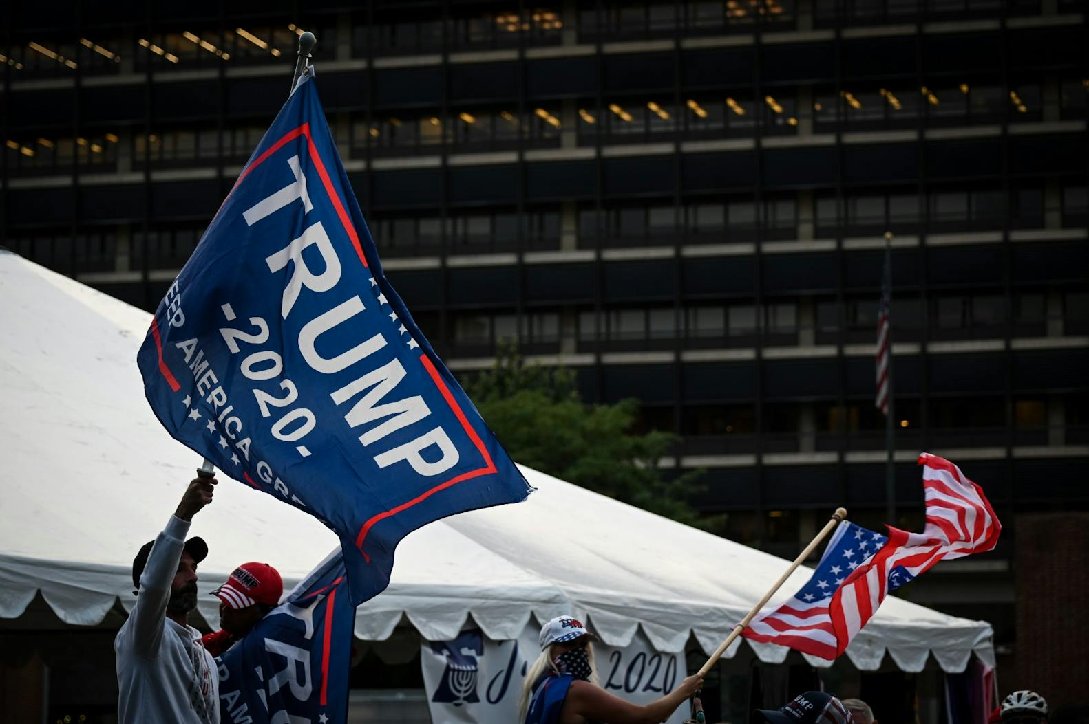15. 09-15-20 Trump Pence Out Now Protest Keep America Great 2020 American Flag.jpg