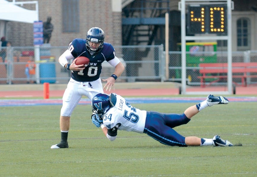 Football loses to Villanova 24-8; Penn scored a touchdown and had a successful two point conversion in the last five minutes of the game