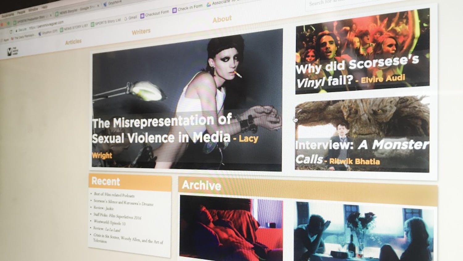 Founded by College senior Brad Pettigrew, The Moviegoer is a student-run resource for film, TV and visual album criticism.