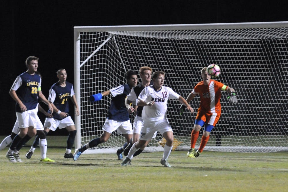 Penn men's soccer snatched their first win of the season last weekend thanks to a last-gasp strike from freshman Sam Hefter.