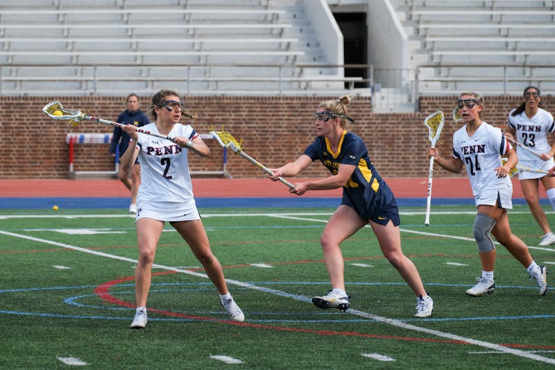 Winless no more: No. 14 Penn women’s lacrosse picks up its first ever win away from home against No. 1 Maryland
