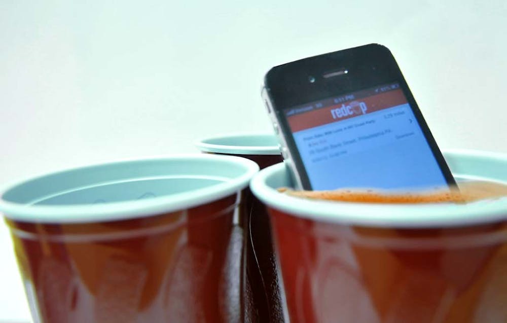 	The new mobile app TheRedCup, developed by Penn students and launched Aug. 20, aggregates all parties on campus in one list. The app requires an undergraduate email address and a valid Facebook to log in.