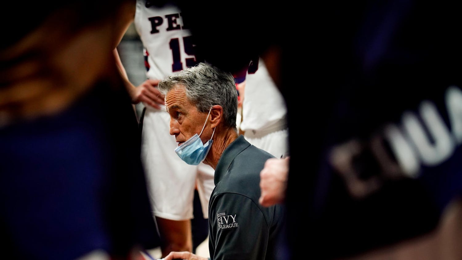 01-07-22 Men's Basketball vs Cornell Steve Donahue (Sukhmani Kaur).jpg