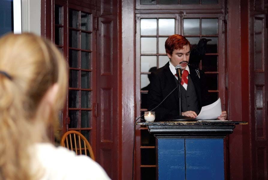 Poe and pumpkins at KWH