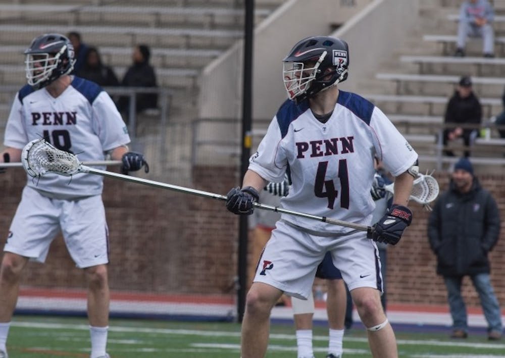 Like the rest of Penn men's lacrosse's defensive unit, long stick midfielder Connor Keating will be heavily put to the test against 2016 Tewaarton winner Dylan Molloy and a powerful Brown offense.