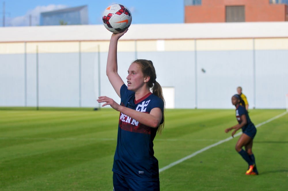 Penn women's soccer got their scoring at Army on Monday night started by senior forward Olivia Blaber, who bagged the Quakers' first of two goals in their 2-0 win.
