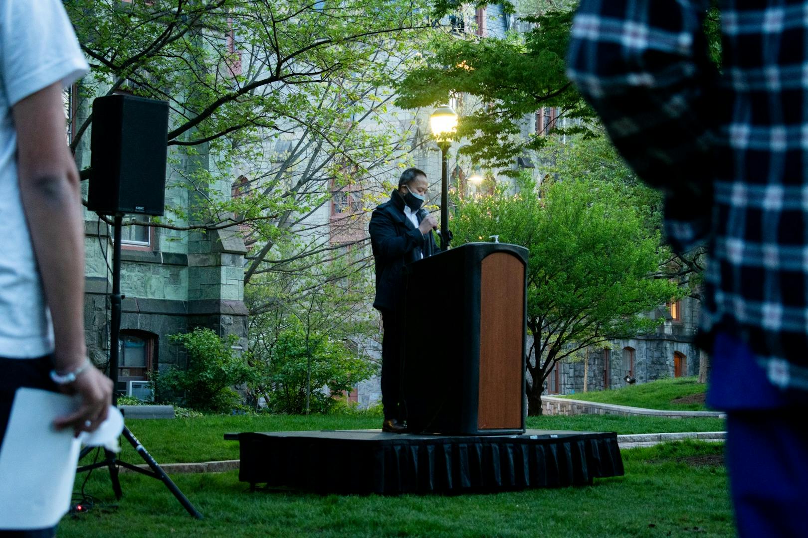 4-20-21 Vigil for the Victims of Gun Violence College Green Candle Mask.jpg