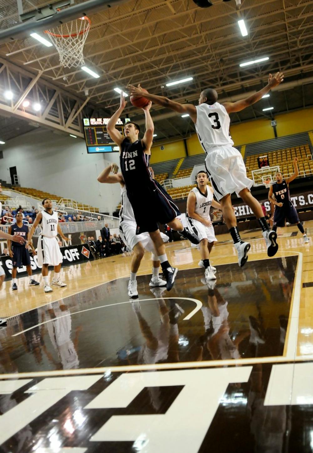 	Junior Fran Dougherty was Penn’s leading scorer with 17 points Tuesday night in Penn’s loss to Lehigh. It was the Quakers’ fifth straight loss.