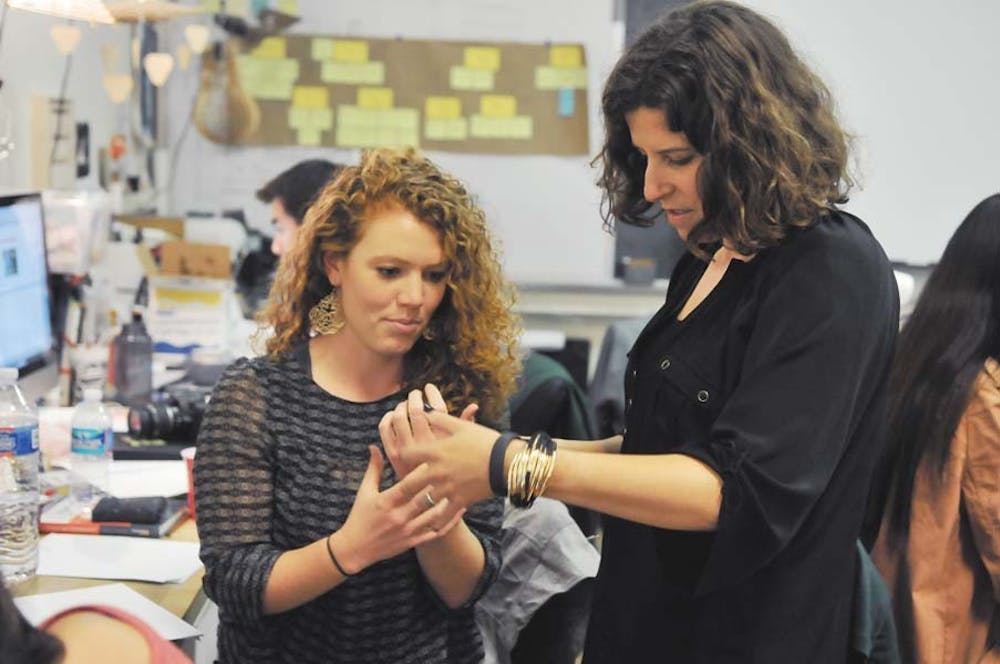 Environmental Portrait of Professor Sarah Rottenberg in the School of Design