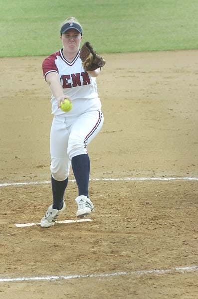 Senior's salami lifts Softball, but not high enough