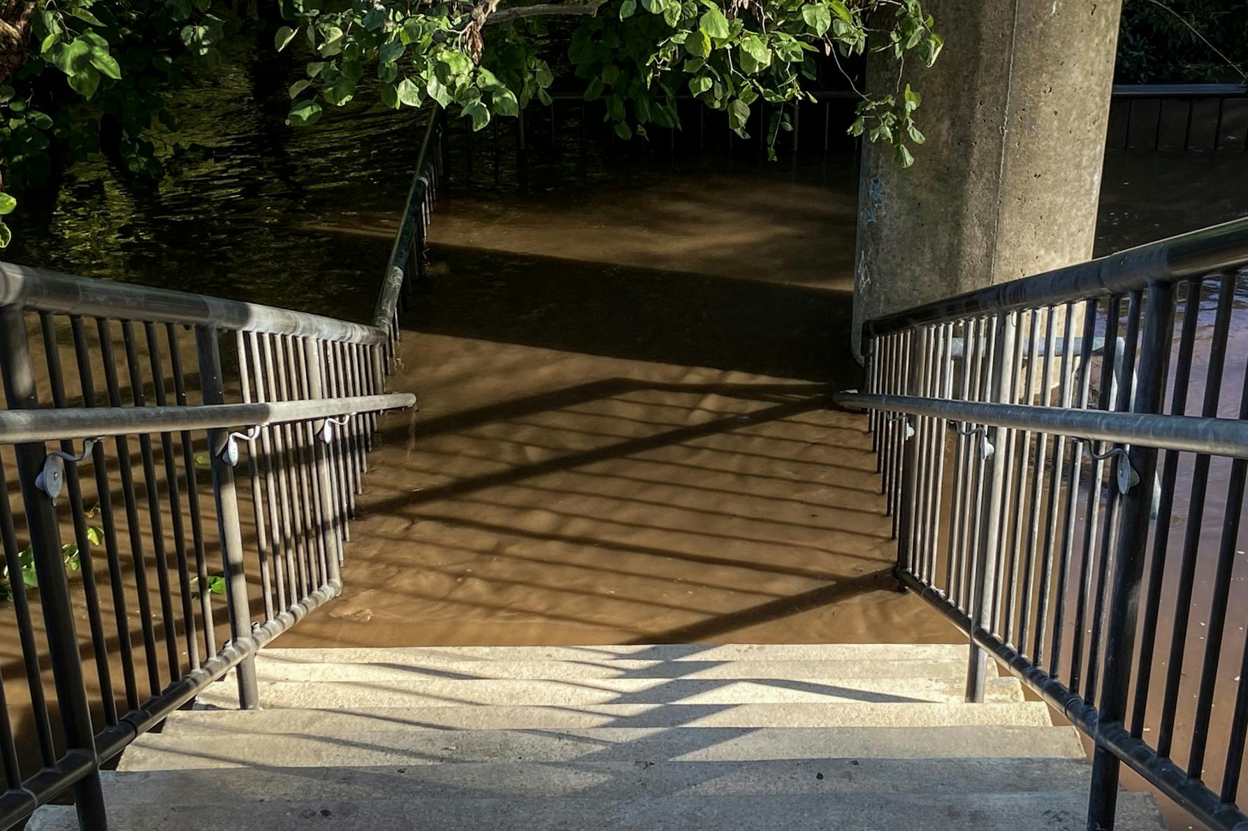 09-02-21 Hurricane Ida Flooding Schuylkill River Trail Stairs (Marija Westfall).jpg