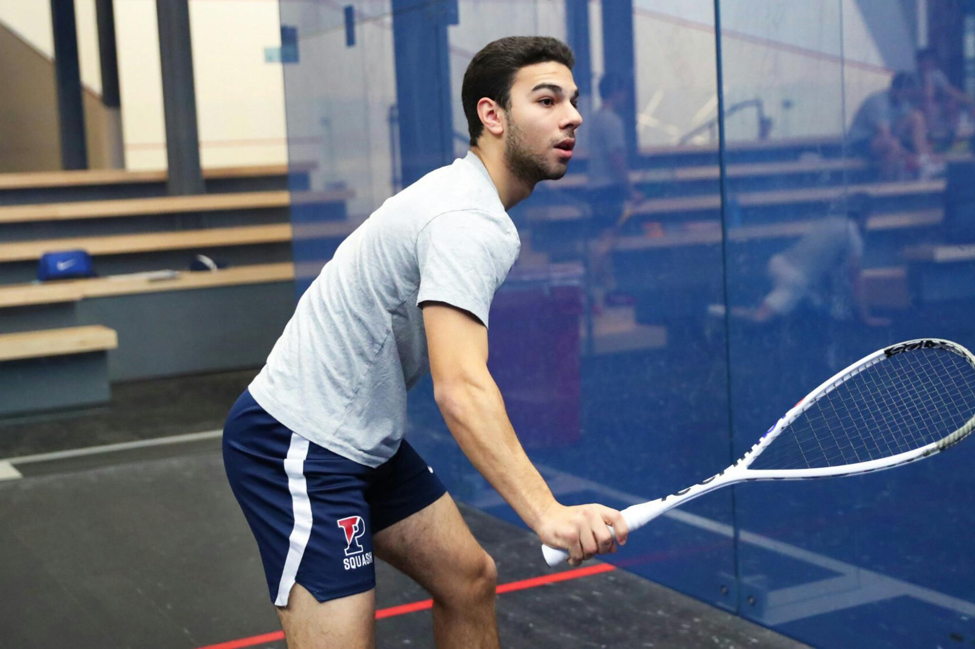  Omar Hafez of Penn men’s squash team