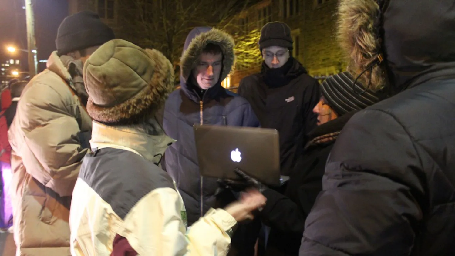 Penn Alexander protest, people lined up, closing, school, parents, petitions