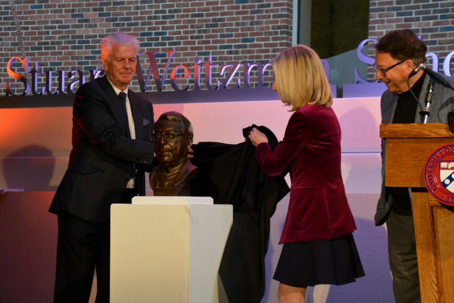 Stuart Weitzman Ceremony Unveiling Bust