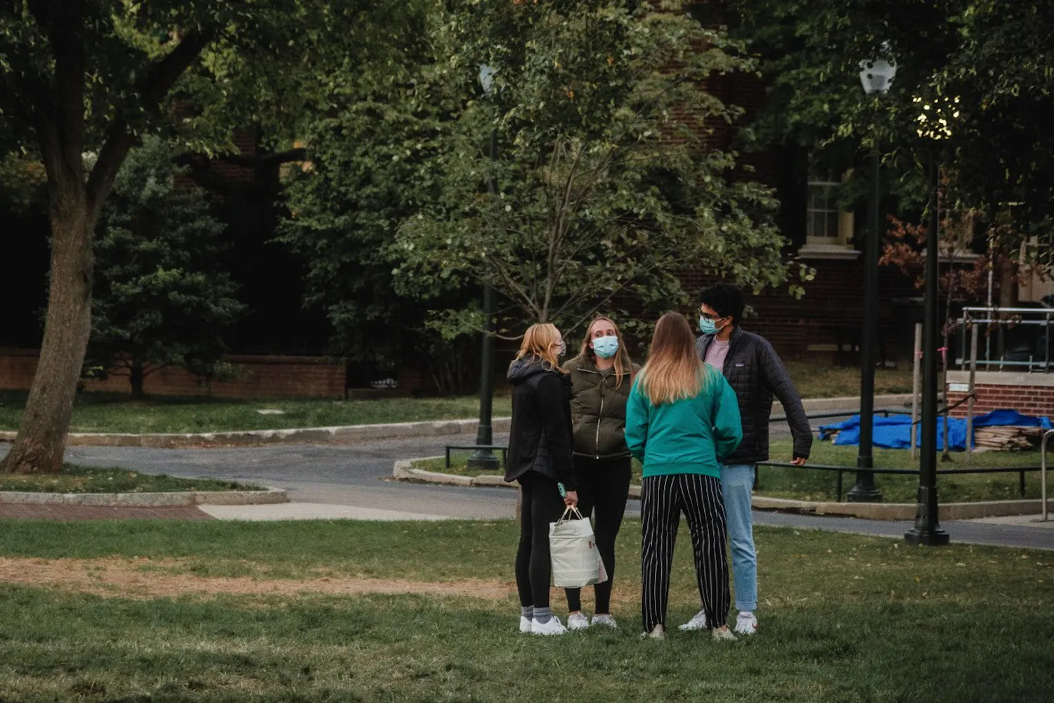 Friends Socializing Wearing Masks in a Field 1/27/21 (Max Mester).jpg