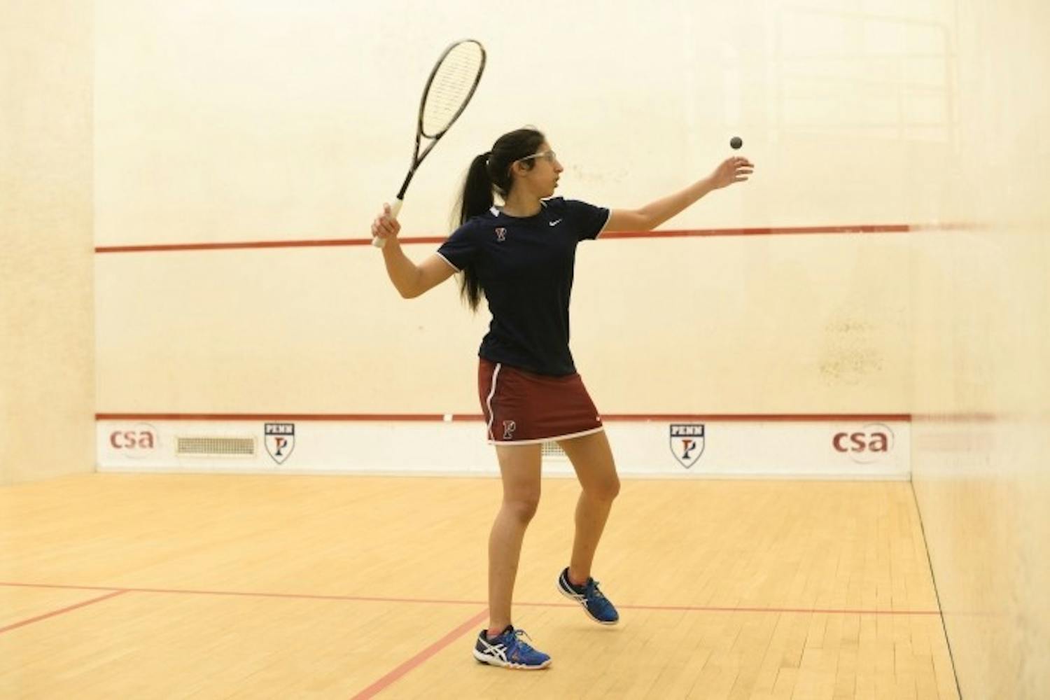 With the final Ivy League weekend of the season approaching, Penn women's squash could use another standout performance from undefeated and nationally top-ranked Reeham Salah.