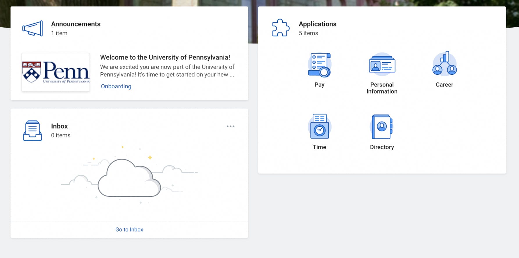 Work Day at Penn redesign