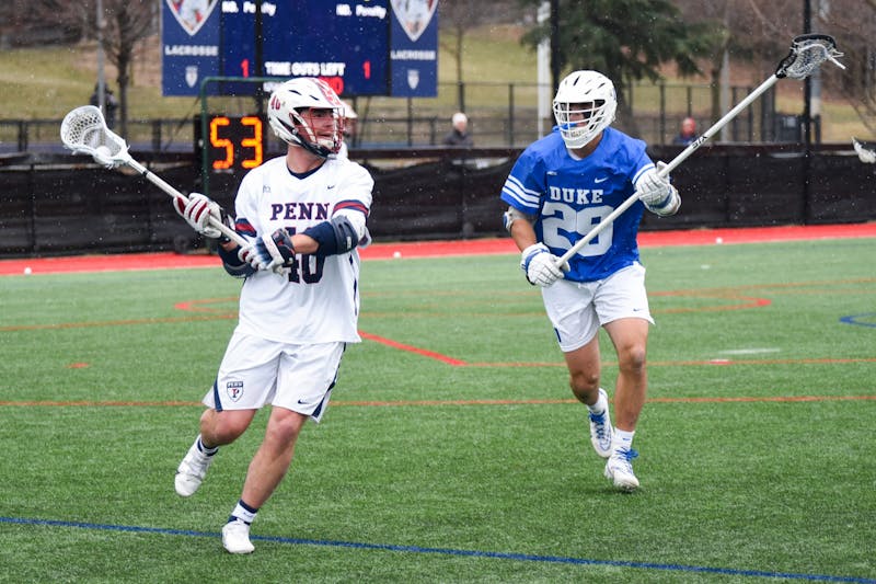 Penn men's lacrosse falls to Duke 1412 in 2023 home opener The Daily